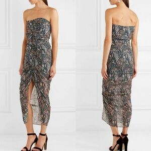 Veronica Beard Peyton Silk strapless dress, NWT, 6